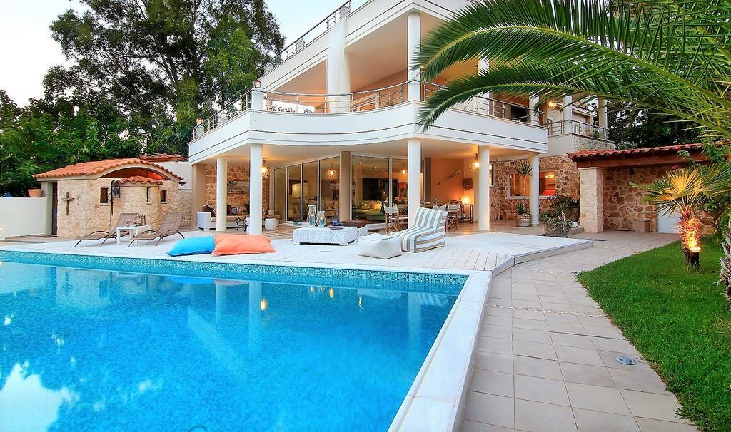Luxury Villa Sea Melody Palaiá Fókaia Buitenkant foto